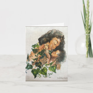 Cartão havaiano do dia das mães