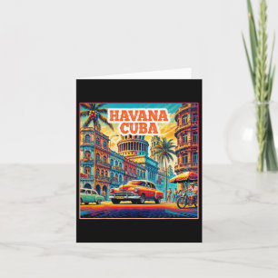 Cartão Havana Cuba Camisa Turística de Viagem da Família