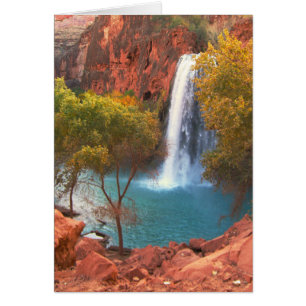 Cartão Havasu Falls Waterfall, Sudoeste