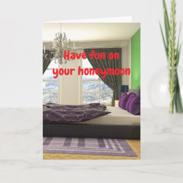 Cartão Have fun on your honeymoon.