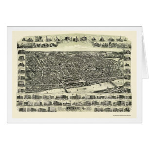 Cartão Haverhill, mapa panorâmico das MÃES - 1893