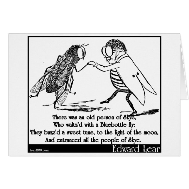 Cartão Havia uma pessoa idosa de Skye (Frente Horizontal)