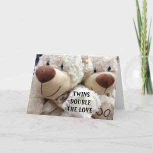 CARTÃO HAVING TWINS DOUBLES THE MEMORIES/JOY