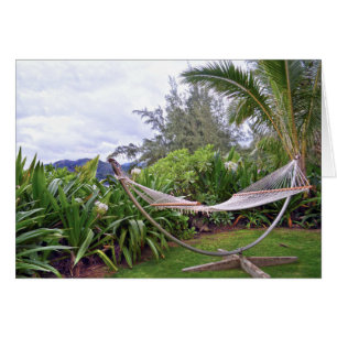 Cartão "Hawaiian Hammock, Wainiha Bay, Kauai, Havaí