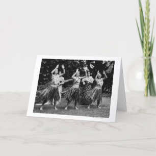 Cartão HawaiiHula Dancers FotografiaHavaí