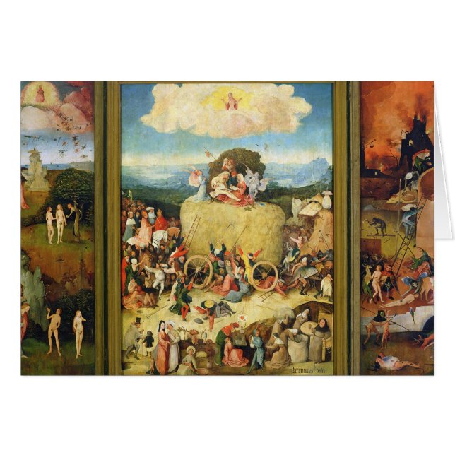Cartão Haywain, 1515 (Frente Horizontal)