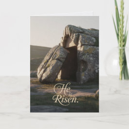 Cartão He Is Risen Easter Bulk Church Greeting Cards