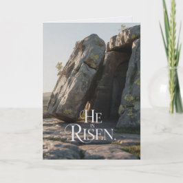 Cartão He Is Risen Easter Bulk Church Greeting Cards