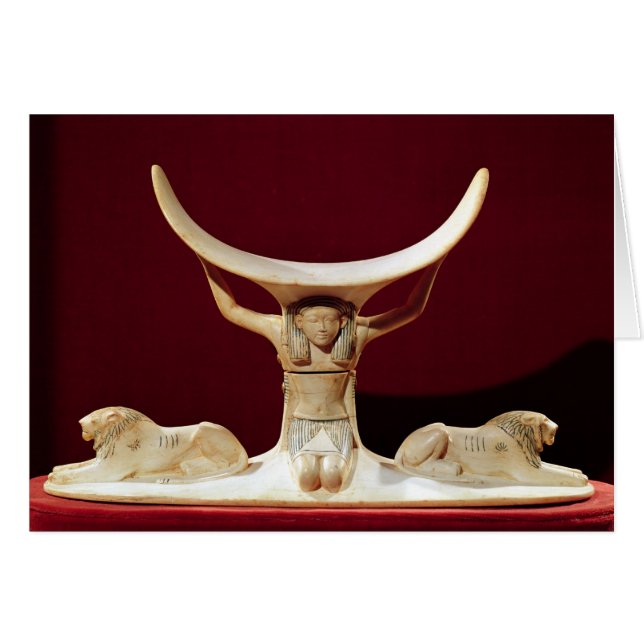 Cartão Headrest com Shu, deus egípcio do ar (Frente Horizontal)