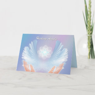 Cartão Healing Angels, Blue, Get Well Card
