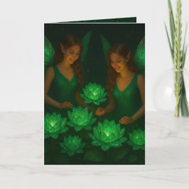 Cartão Healing Message Growth Renewal and Calm