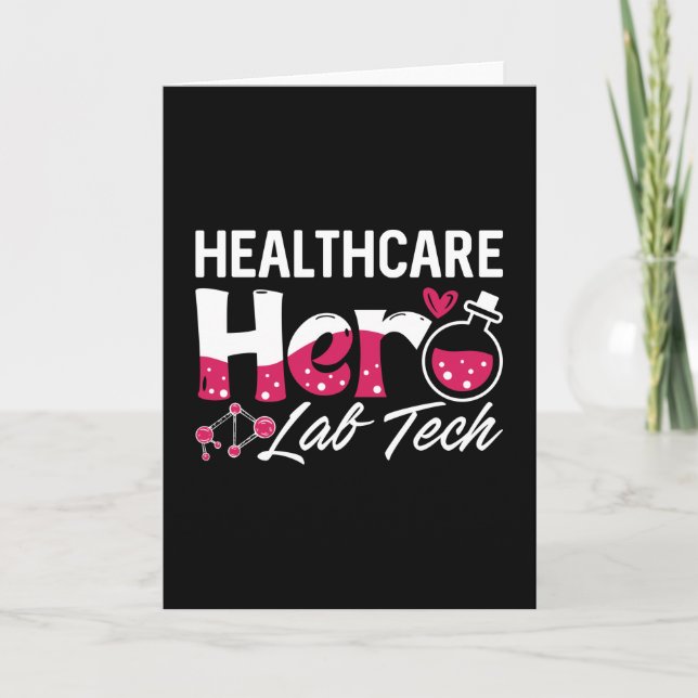 Cartão Healthcare Hero Lab Tech Laboratory Technician (Frente)