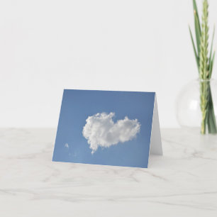 Cartão Heart Cloud Blank Note