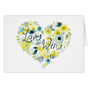 Cartão Heart Floral II