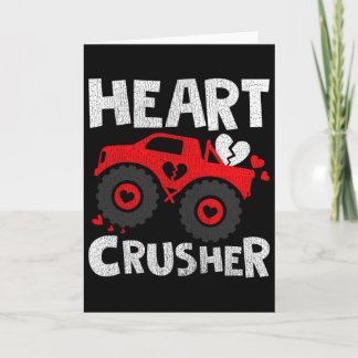 Cartão Heart Monster Truck Valentine’s Day
