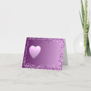 Cartão Heart Note cards for weddings, showers and more.
