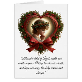 Cartão Heart of Prayer, Crown of Holly Card