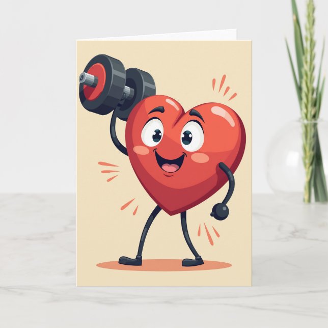 Cartão Heartfelt Fitness Fun Card (Frente)