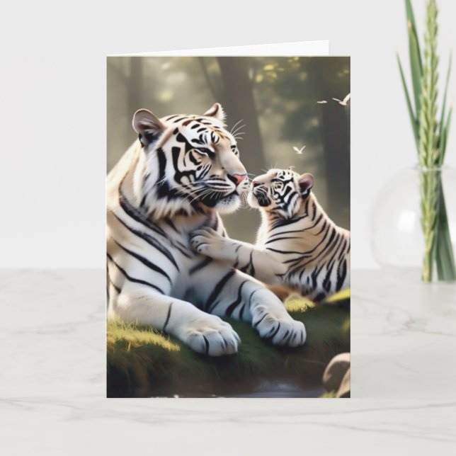 Cartão Heartfelt Tiger Moments – Greeting Card (Frente)
