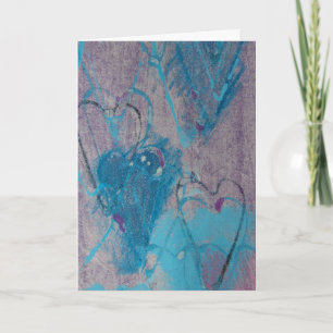 Cartão Hearts Mixte Media, Aniversário