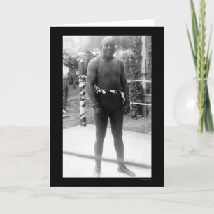 Cartão Heavyweight Boxing Champion Jack Johnson 1912