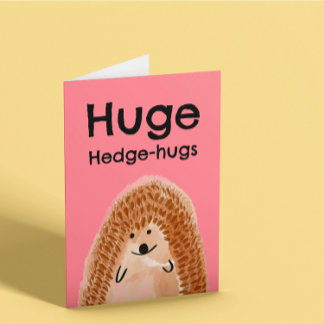 Cartão Hedgehog Fica Bem