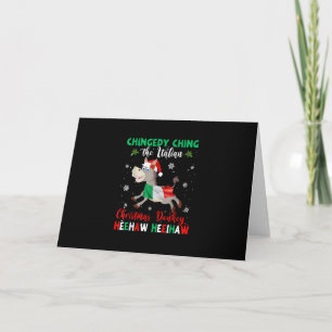 Cartão HEEHAW O Burro de Natal   Presentes para Amantes d
