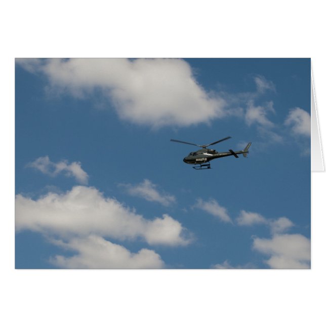 Cartão helicóptero voador (Frente Horizontal)