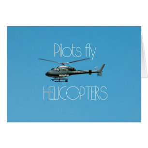 Cartão Helicópteros pilotos