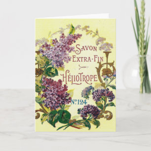 Cartão Heliotrope Savon Greeting Card