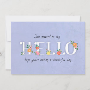 Cartão Hello