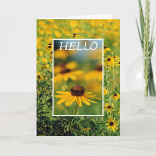 Cartão Hello - Black-Eyed Susans Greeting Card