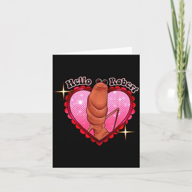 Cartão Hello Robert It's Ing Me Off Marcus The Worm  (Frente)