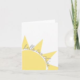 Cartão hello sunshine notecard