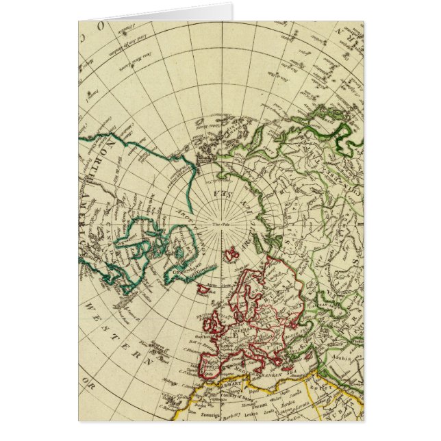 Cartão Hemisfério do norte 2 (Frente)