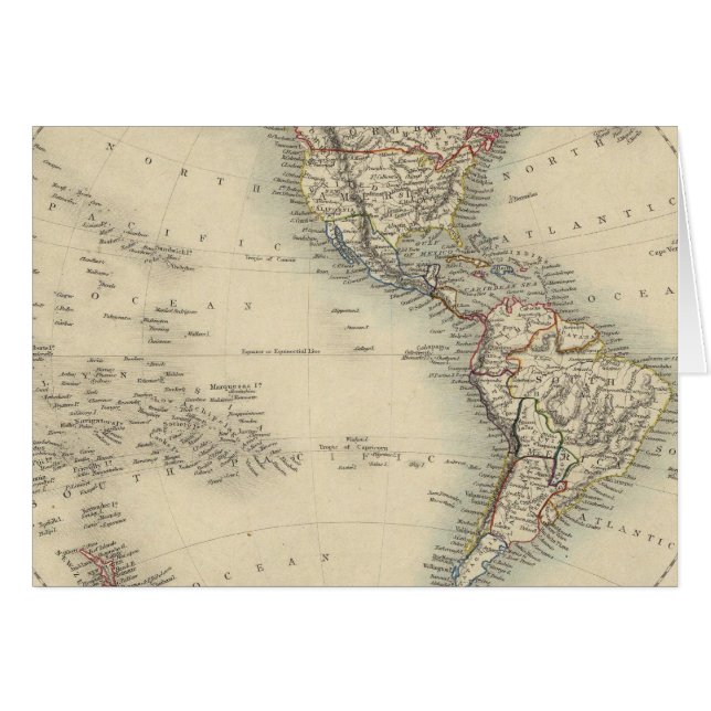 Cartão Hemisfério Ocidental 10 (Frente Horizontal)