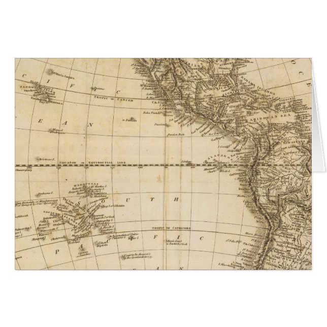 Cartão Hemisfério Ocidental 6 (Frente Horizontal)