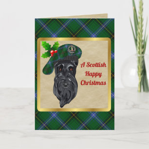 Cartão Henderson Crachá & Tartan Personalizado Xmas