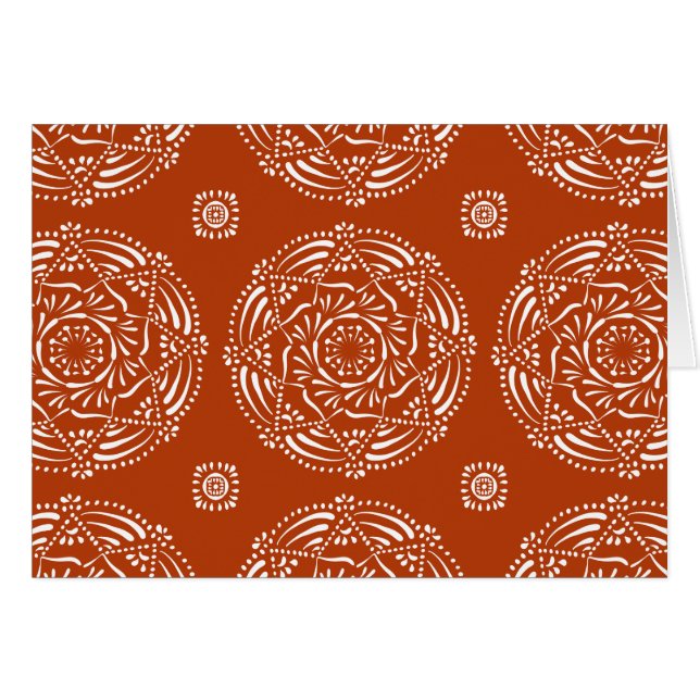 Cartão Henna Mandala (Frente Horizontal)