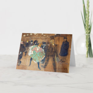 Cartão Henri de Toulouse-Lautrec - Dança no Rouge