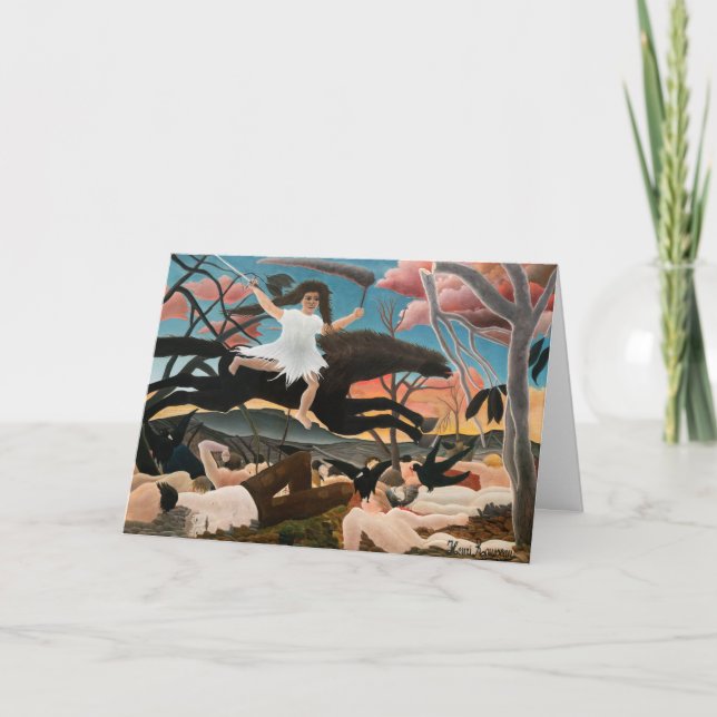 Cartão Henri Rousseau - A Guerra (Frente)