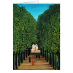 Cartão Henri Rousseau, Avenida no Parque em Saint Cloud