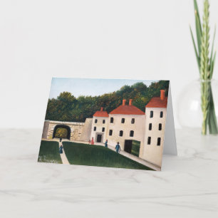 Cartão Henri Rousseau - Caminhantes num Parque