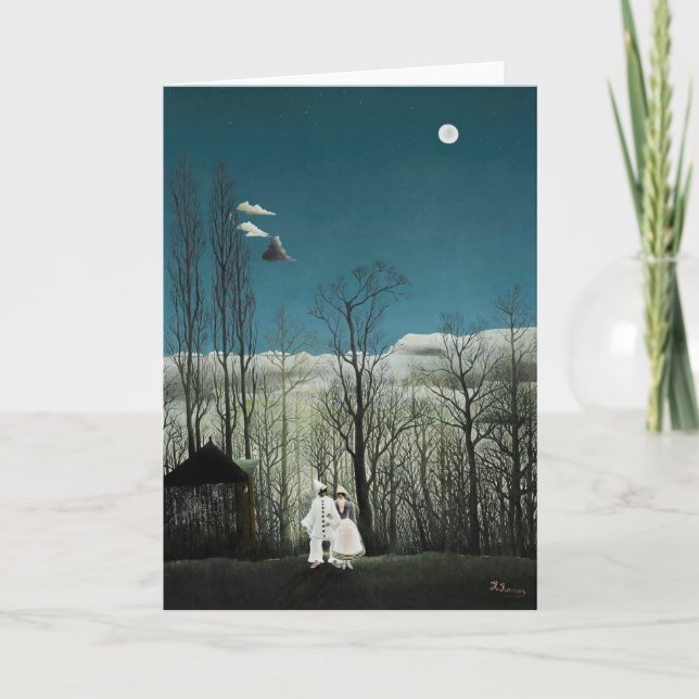 Cartão Henri Rousseau - Noite do Carnaval (Frente)