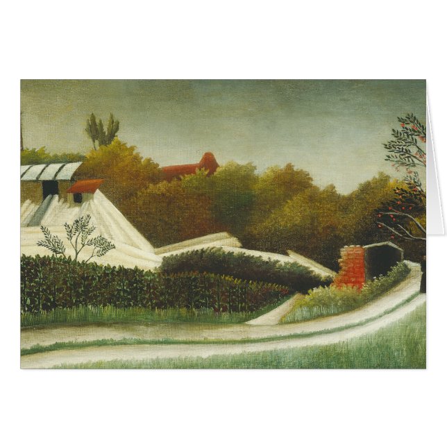 Cartão Henri Rousseau - Sawmill, arredores de Paris (Frente Horizontal)