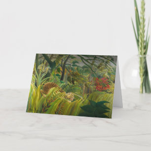 Cartão Henri Rousseau - Surpreendido!