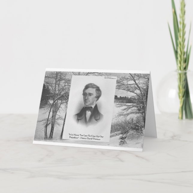 Cartão Henry David Thoreau Cote (Frente)