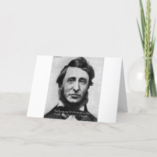 Cartão Henry David Thoreau Quote