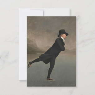 Cartão Henry Raeburn - ministro de patinagem