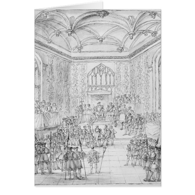 Cartão Henry VIII Montmorency de recepção (Frente)